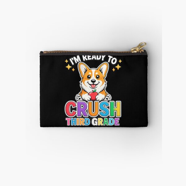 Item preview, I'm Ready to Crush Third Grade Cute Corgi Dog Back to School Sticker designed and sold by haitrieuic96.