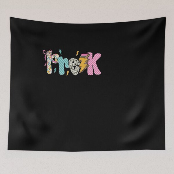 Item preview, Retro Pre-K Teacher Back to School Pink Bow designed and sold by KroghDs.