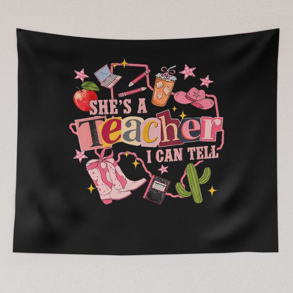 Item preview, Shes A Teacher I Can Tell Western Classroom Art designed and sold by Apparel-Vortex.