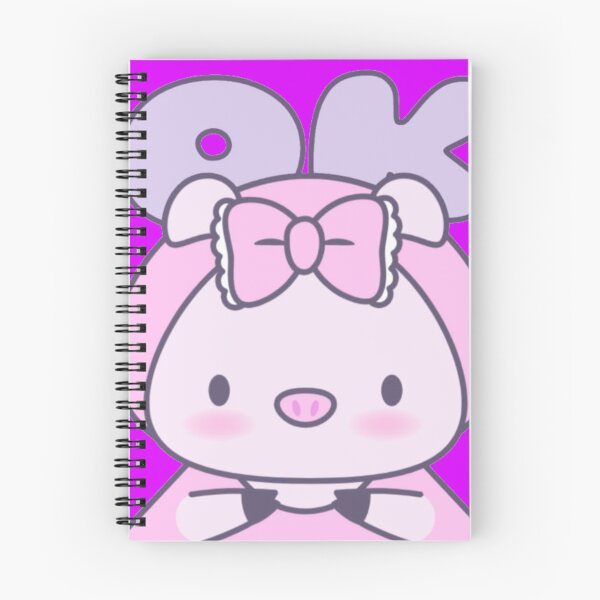 Item preview, Cute OK Pink Piggy - Kawaii Pastel Anime Pig with Bow designed and sold by GenZFashion000.