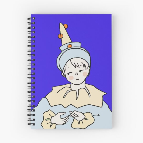 Item preview, Sad Pierrot Clown Boy Retro Doodle designed and sold by LilyCreateArt.