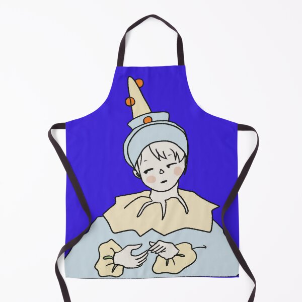Item preview, Sad Pierrot Clown Boy Retro Doodle designed and sold by LilyCreateArt.