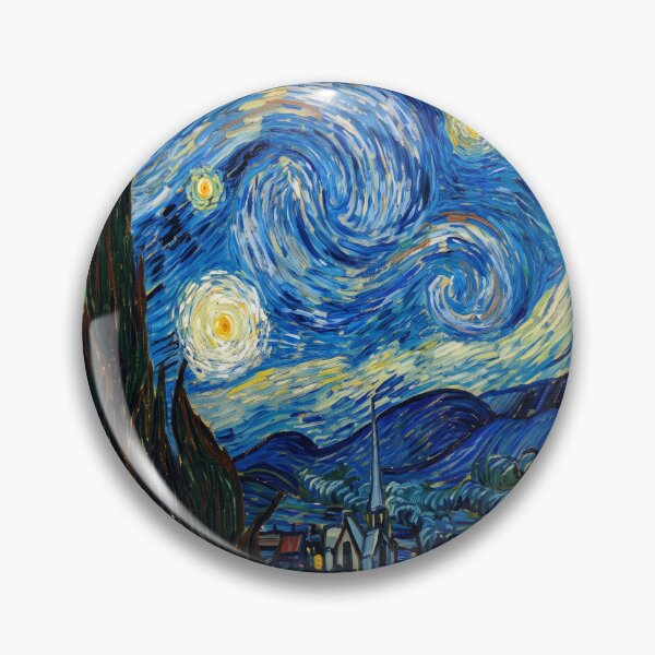 Item preview, Swirling Night Sky: Van Gogh Inspired Post-Impressionist Dreamscape designed and sold by OddlySticky.