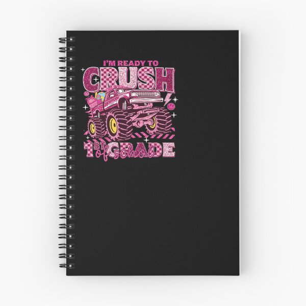 Item preview, Pink 1st Grade Girls Monster Truck Back to School designed and sold by KroghDs.