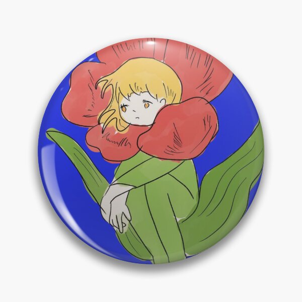 Item preview, Cute Red Poppy Flower Fairy Mascot designed and sold by LilyCreateArt.