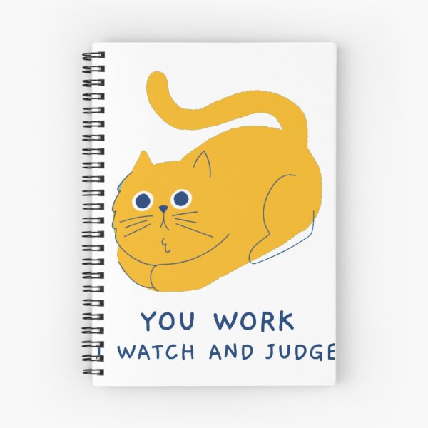 Item preview, You Work I Watch And Judge - Funny Judging Orange Cat designed and sold by GenZFashion000.