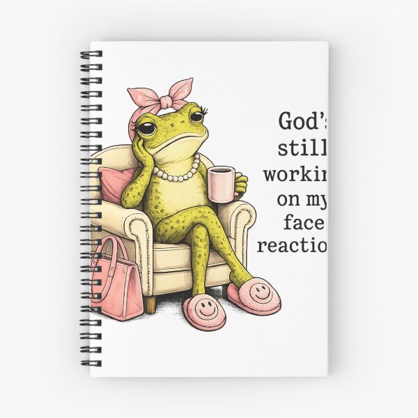 Item preview, God's Still Working On My Face Reactions Funny Sassy Frog designed and sold by haitrieuic96.