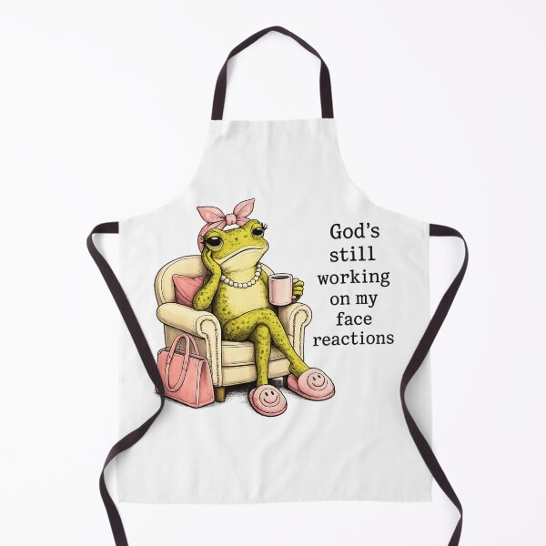 Item preview, God's Still Working On My Face Reactions Funny Sassy Frog designed and sold by haitrieuic96.