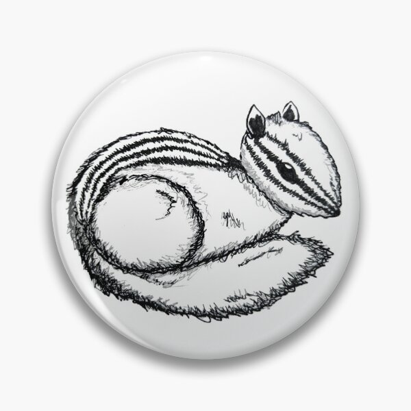 Item preview, Chipmunk in Ink and Pencil designed and sold by Golden-Doe-Art.