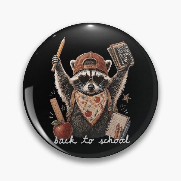 Item preview, Cool Raccoon Back to School Retro Trash Panda Student designed and sold by haitrieuic96.