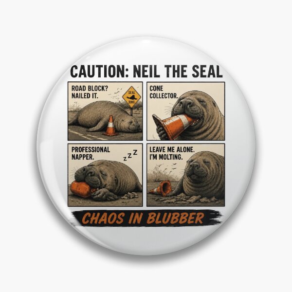 Item preview, Neil The Seal Funny Chaos In Blubber designed and sold by PontiaGudam.