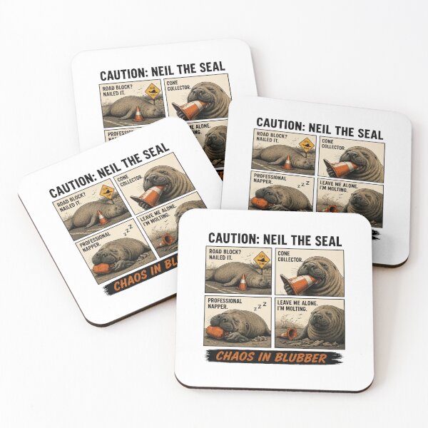 Item preview, Neil The Seal Funny Chaos In Blubber designed and sold by PontiaGudam.