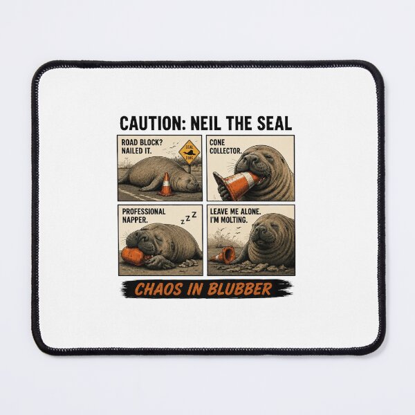 Item preview, Neil The Seal Funny Chaos In Blubber designed and sold by PontiaGudam.