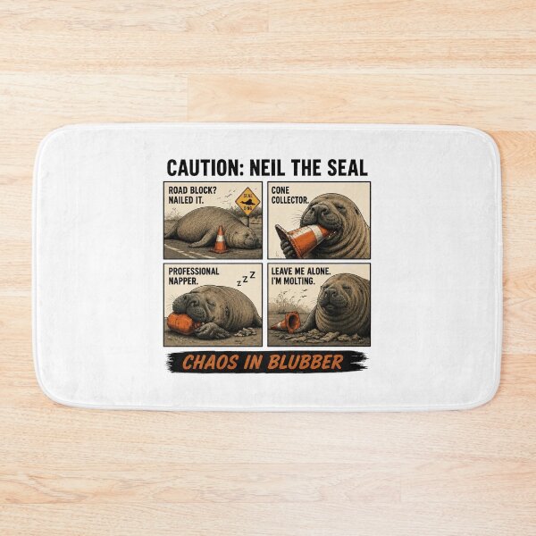 Item preview, Neil The Seal Funny Chaos In Blubber designed and sold by PontiaGudam.