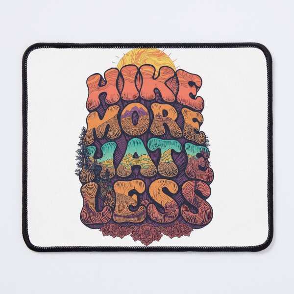 Item preview, Hike More Hate Less Retro 70s Poster designed and sold by Skyrocketz.