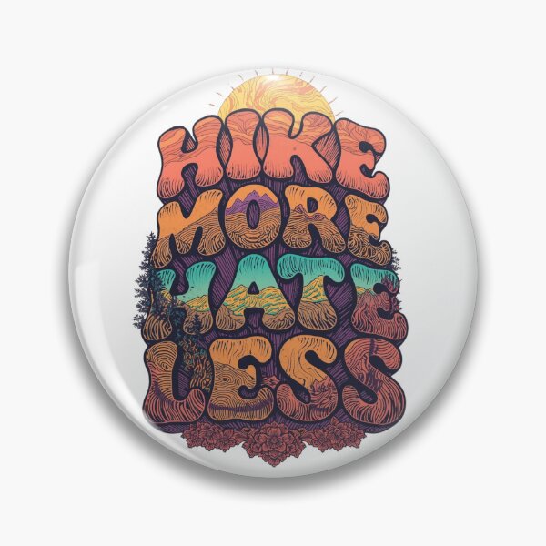 Item preview, Hike More Hate Less Retro 70s Poster  designed and sold by Skyrocketz.