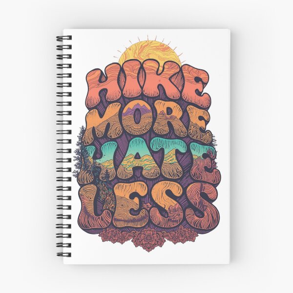 Item preview, Hike More Hate Less Retro 70s Poster  designed and sold by Skyrocketz.