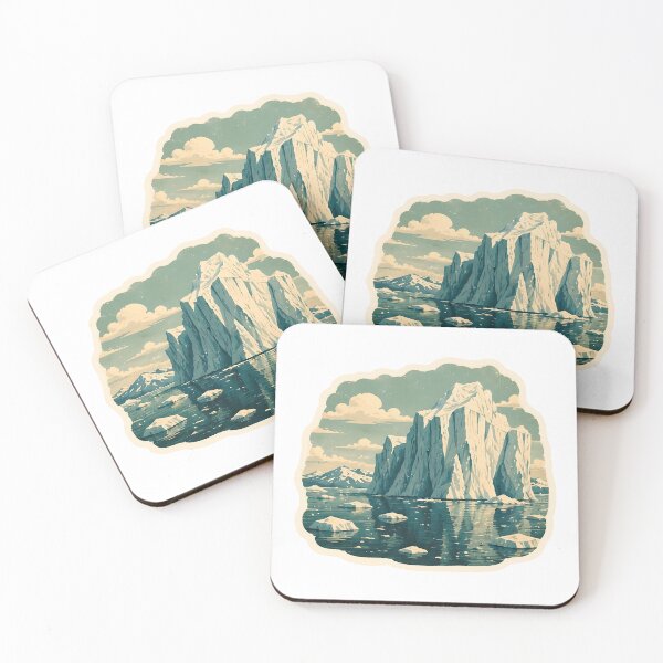 Item preview, Iceberg Ocean Watercolor designed and sold by ChemicalXShop.