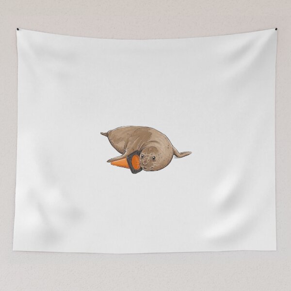 Item preview, Cute Neil the seal and trafic cones designed and sold by JohnathaPhillip.