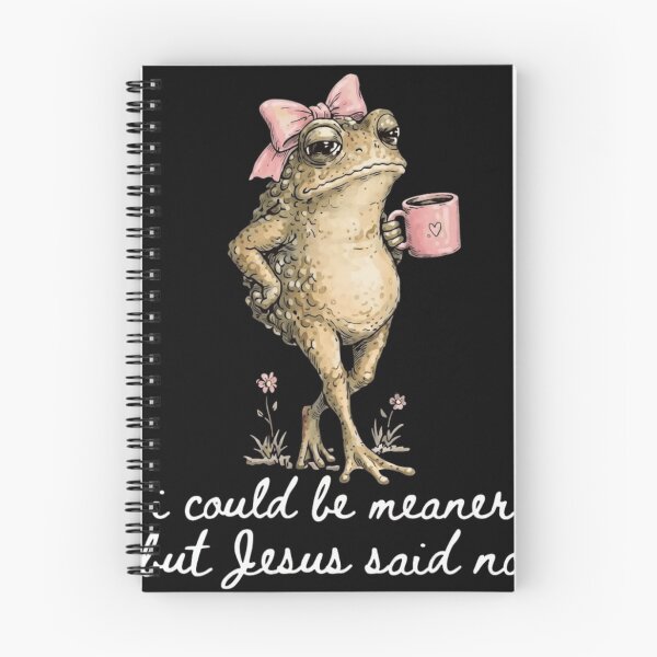 Item preview, I Could Be Meaner But Jesus Said No Funny Coquette Frog designed and sold by haitrieuic96.