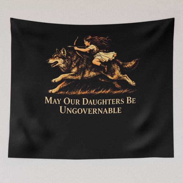Item preview, May Our Daughters Be Ungovernable Feminist Girl designed and sold by Apparel-Vortex.
