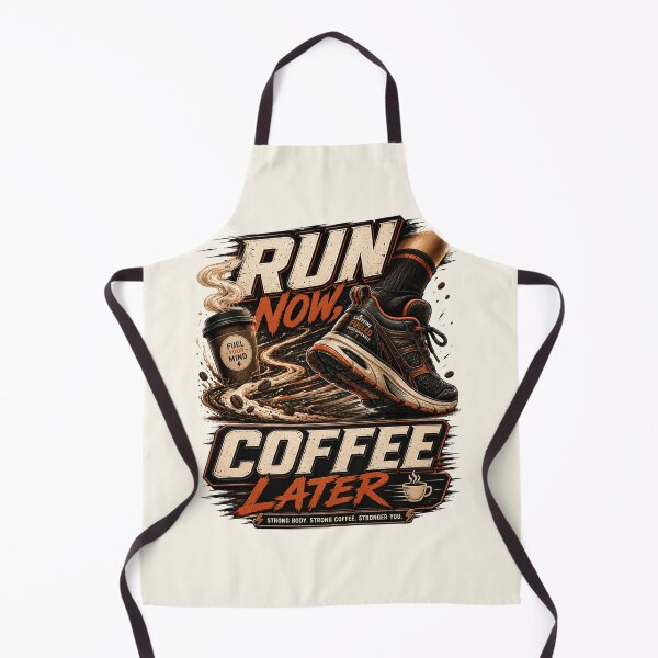 Item preview, Run Now Coffee Later Running Motivation designed and sold by pradeepvisuals.