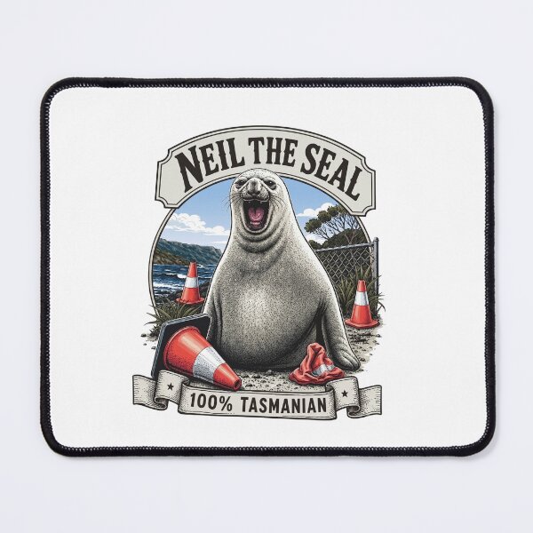 Item preview, Neil The Seal 100% Tasmanian designed and sold by JohnathaPhillip.