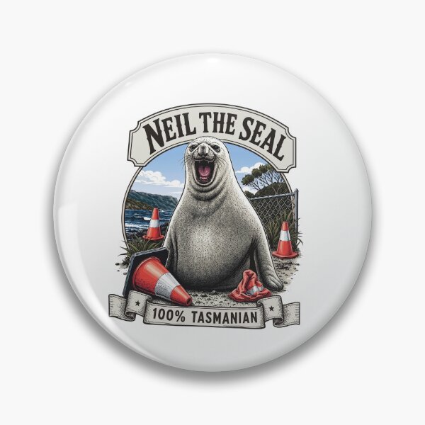 Item preview, Neil The Seal 100% Tasmanian designed and sold by JohnathaPhillip.