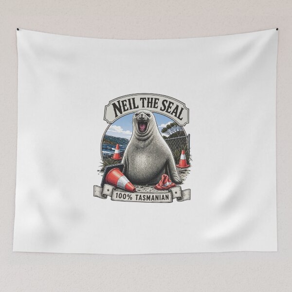 Item preview, Neil The Seal 100% Tasmanian designed and sold by JohnathaPhillip.