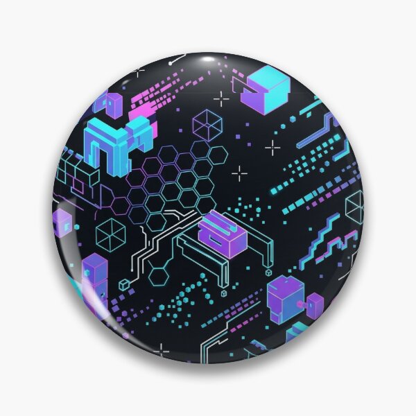 Item preview, Neon RGB Voxel Gamer Grid – Cyber Esports Seamless Pattern designed and sold by OpenDreamArts.