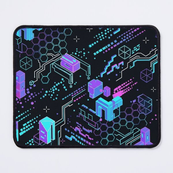 Item preview, Neon RGB Voxel Gamer Grid – Cyber Esports Seamless Pattern designed and sold by OpenDreamArts.