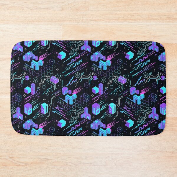 Item preview, Neon RGB Voxel Gamer Grid – Cyber Esports Seamless Pattern designed and sold by OpenDreamArts.