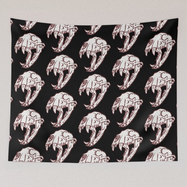 Item preview, Maroon Black Bear Skull designed and sold by The Violet Vulture.
