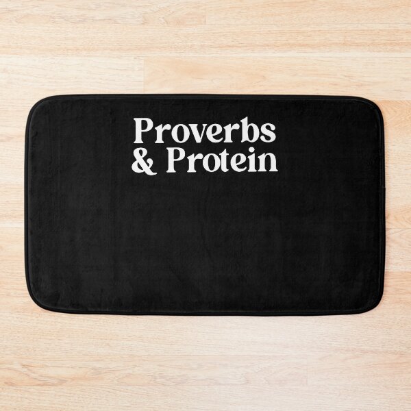 Item preview, Proverbs And Protein Faith Fitness Funny Gym designed and sold by Apparel-Vortex.