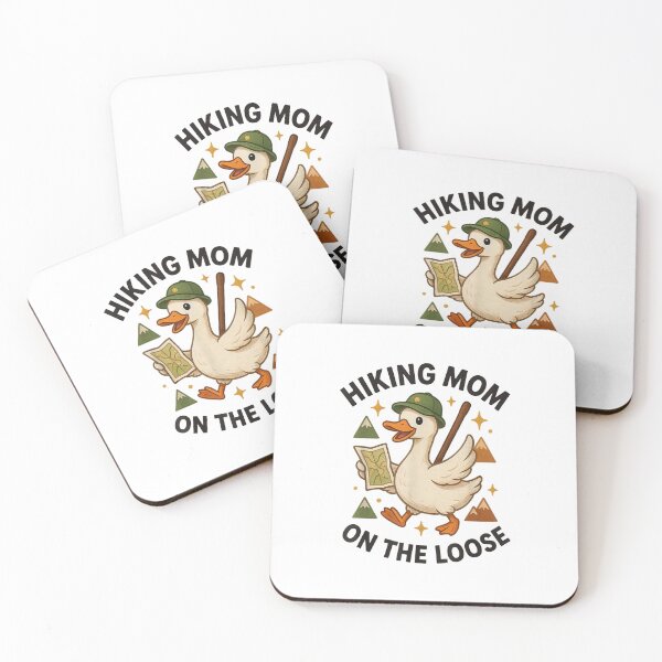 Item preview, Funny Hiking Mom Duck On the Loose Mountain Trail Adventure Graphic designed and sold by kiralynstration.