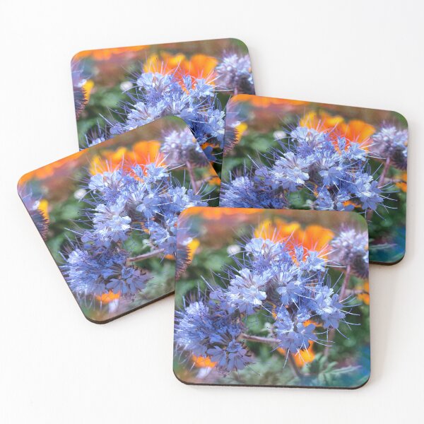 Item preview, Vibrant Purple Phacelia Flowers in Trentham Gardens designed and sold by treasacustoms.