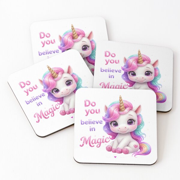 Item preview, Do you believe in magic unicorn sticker designed and sold by mystikalizza.