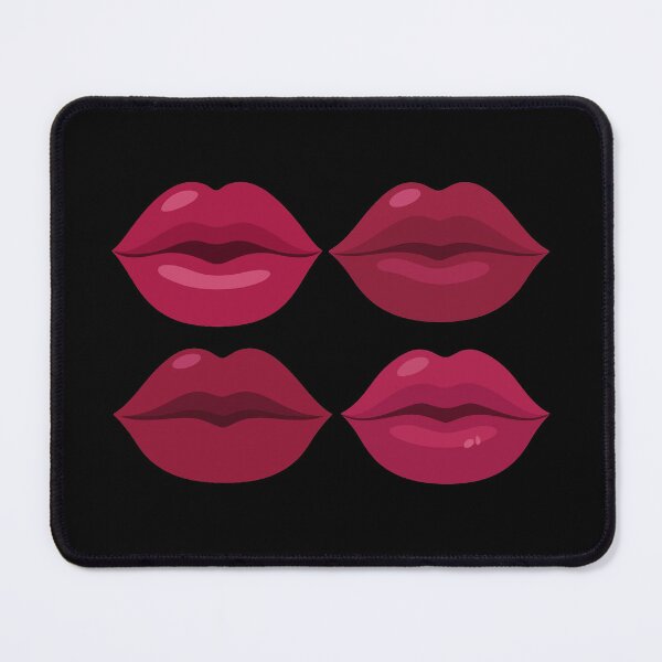 Item preview, Four Minimalist Lips Modern Coquette Style designed and sold by NoraStudioArt.