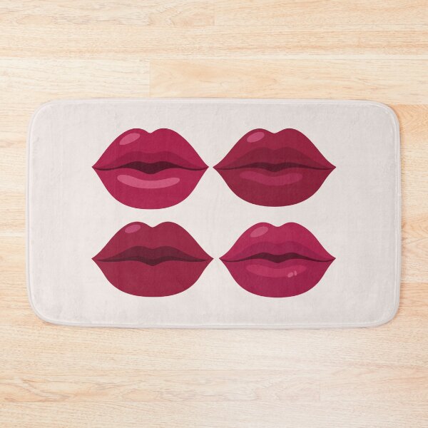 Item preview, Four Minimalist Lips Modern Coquette Style designed and sold by NoraStudioArt.