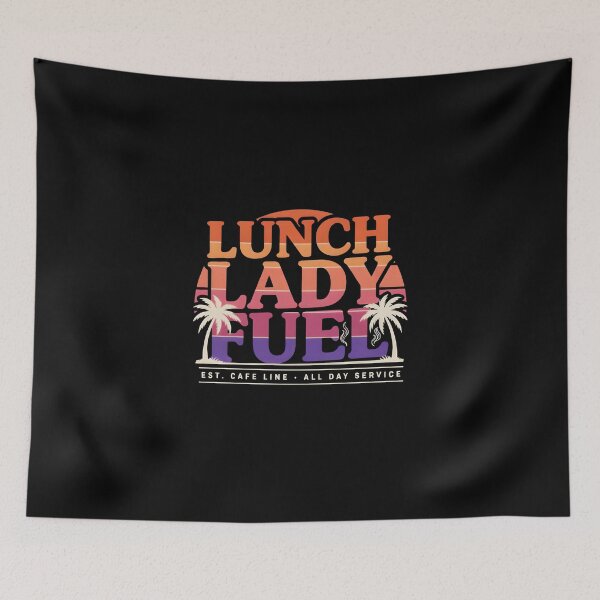 Item preview, Retro Lunch Lady Fuel Vintage Sunset Cafeteria Staff Coffee Mug designed and sold by FestivityFinds.