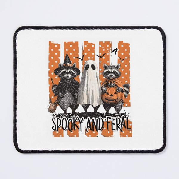 Item preview, Spooky and Feral Cute Ghost Witch Raccoon Trio designed and sold by haitrieuic96.