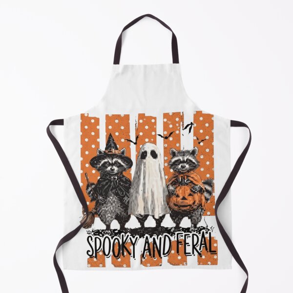 Item preview, Spooky and Feral Cute Ghost Witch Raccoon Trio designed and sold by haitrieuic96.