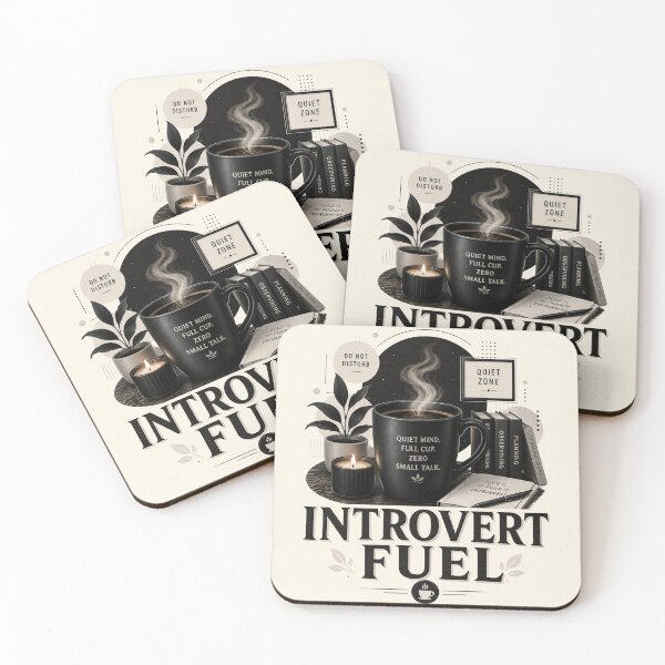 Item preview, Introvert Fuel Coffee Lover Design designed and sold by pradeepvisuals.