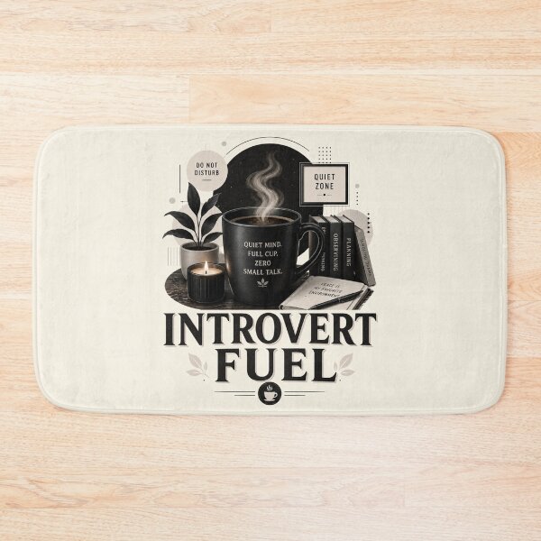 Item preview, Introvert Fuel Coffee Lover Design designed and sold by pradeepvisuals.