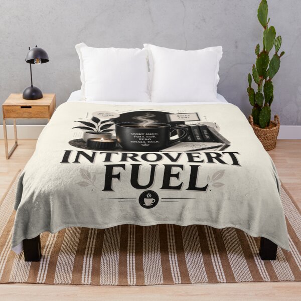 Item preview, Introvert Fuel Coffee Lover Design designed and sold by pradeepvisuals.