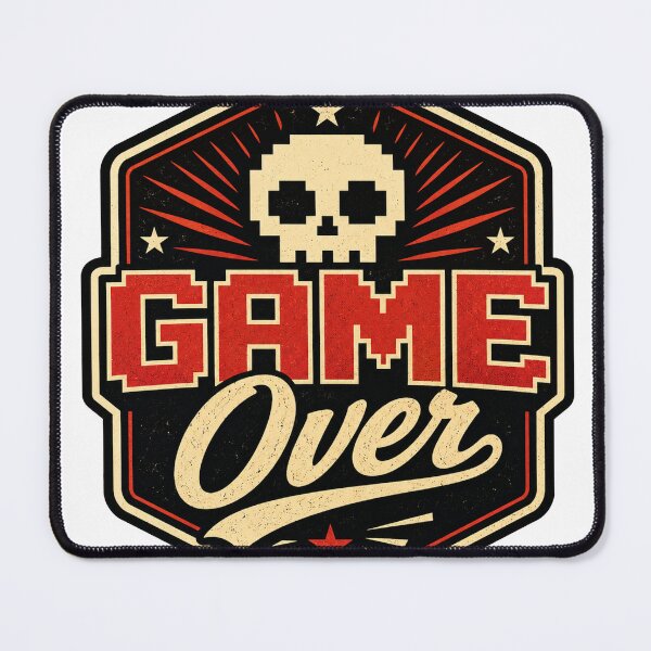 Item preview, Game Over Gamer Graphic designed and sold by PixelPun Studio.