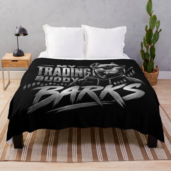 Item preview, My Trading Buddy Barks Funny Dog Trader Design designed and sold by PipForgeStudio .
