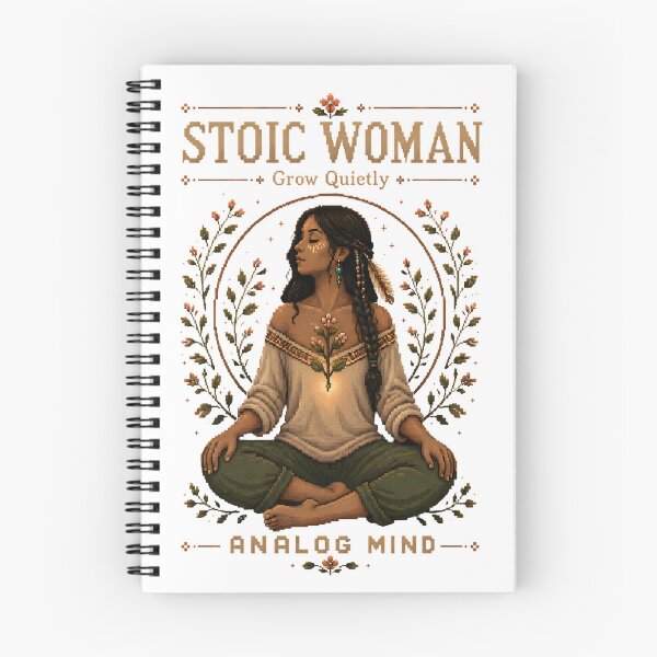 Item preview, Stoic Woman – Analog Mind Botanical Pixel Art designed and sold by PixelBlob.