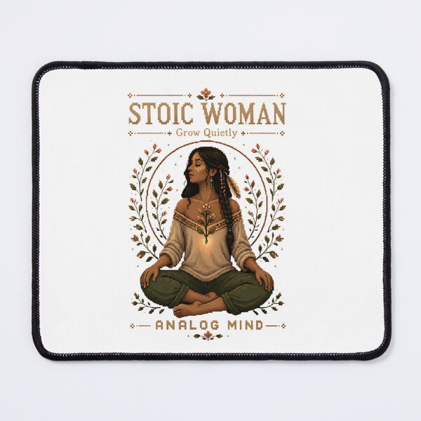 Item preview, Stoic Woman – Analog Mind Botanical Pixel Art designed and sold by PixelBlob.
