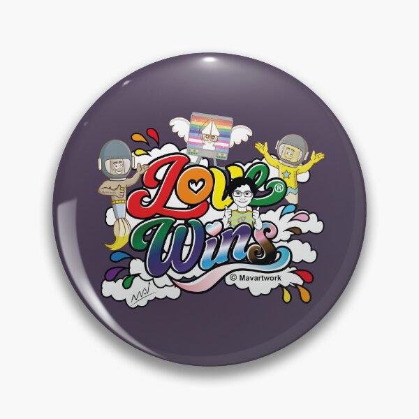 Item preview, Love Wins – Original Rainbow Pride Illustration designed and sold by Mavartwork ® Believe & Create.